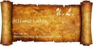 Ujlaky Lelle névjegykártya
